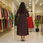 Royal Wine A-Line Dress