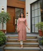 Peach Blossom Kurta