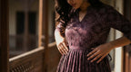 Royal Wine A-Line Dress