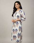 Ivory indigo grace kurta