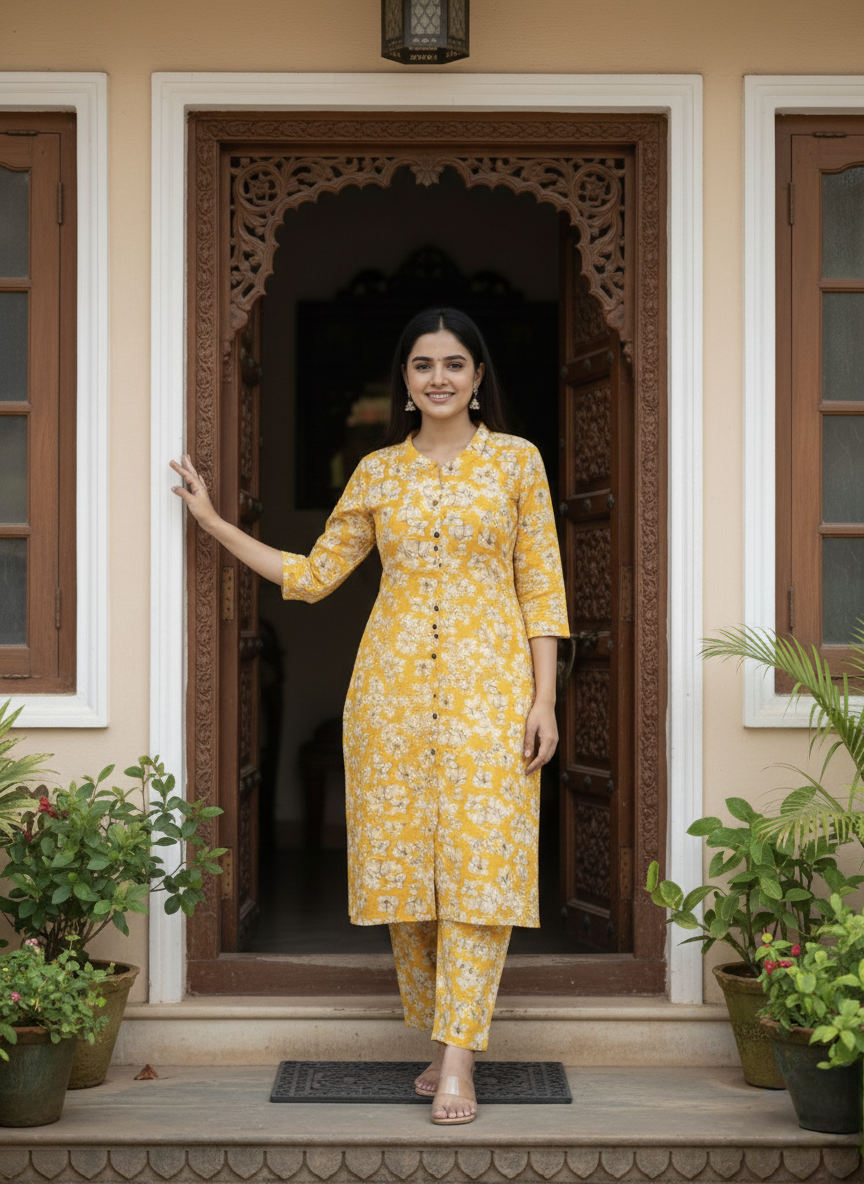 Haldi Day Elegant Kurta Set