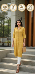 Minimal Checks Every Day Kurta