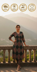 Emerald Ajrakh Set