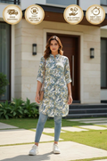 Comfort floral shirt style top