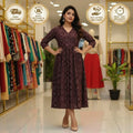 Royal Wine A-Line Dress