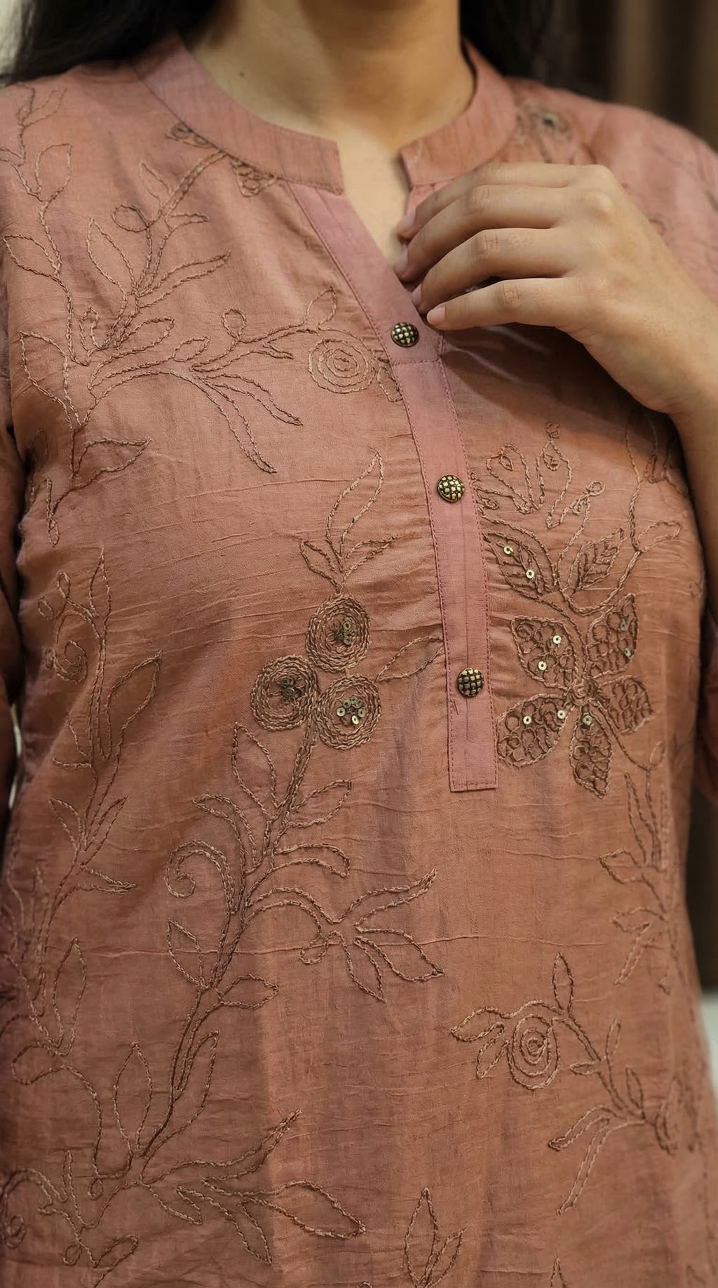 Peach Blossom Kurta