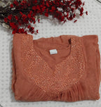 Peach Anarkali Suit