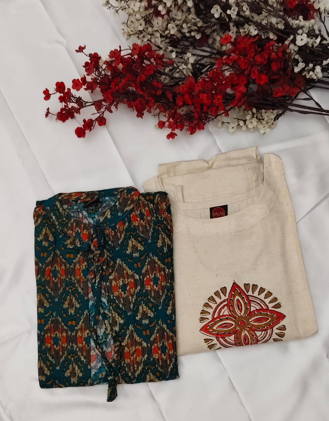 Printed Jacket Style Kurti